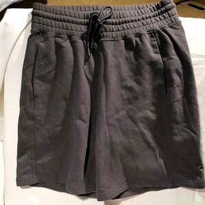 JoyLab Dark Gray Tie Waist Boyfriend French Terry Shorts Size XS NWOT